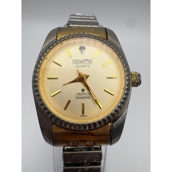 Accessories - Vintage Manhattan Quartz Croton Diamond Watch